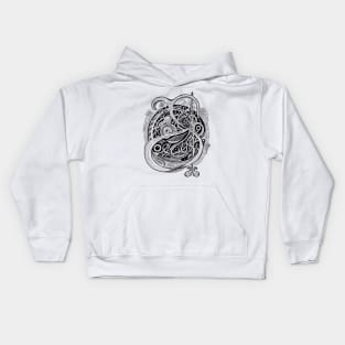 abstract vines Kids Hoodie